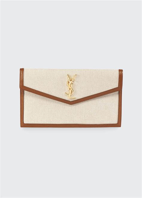 ysl clutch canvas|Saint Laurent Uptown Clutch .